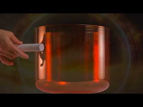 11.75" C-32 Setting Sun Crystal Singing Bowl