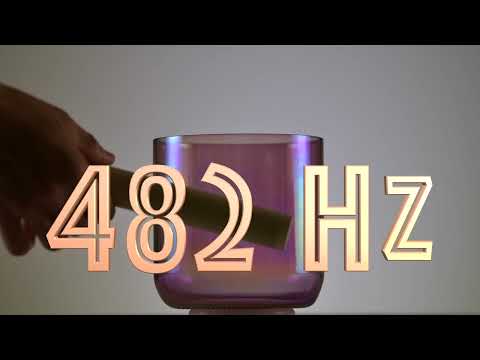 5.5" B-37 Amethyst Activation Crystal Singing Bowl