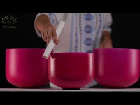 Frosted Singing Bowl Set from Bowls of Sound