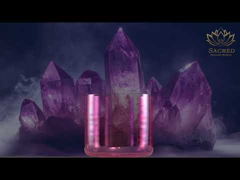 8.5" A#+25 Pink Lotus Crystal Singing Bowl from Bowls of Sound