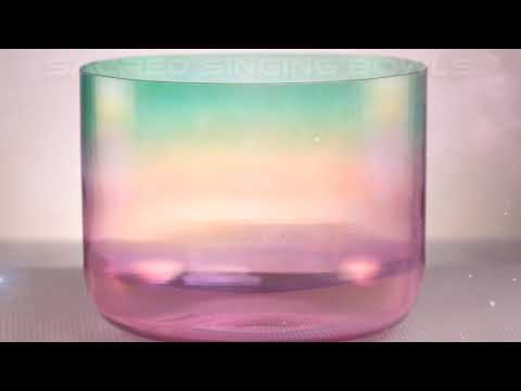 9.5" C#-33 Divine Heart Crystal Singing Bowl, Sacred Singing Bowls