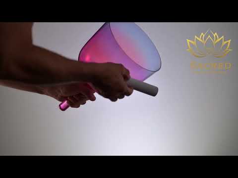 7.75" F#-3 Rose Blossom Singing Bowl, Handheld