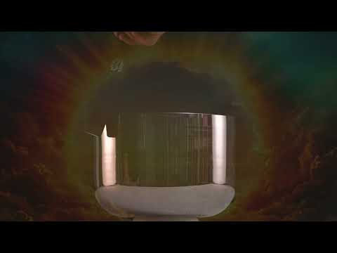 9.5" B+14 Silver Star Crystal Singing Bowl