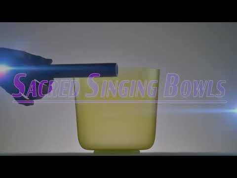 8.25" E-13 Radiant Sun Crystal Singing Bowl