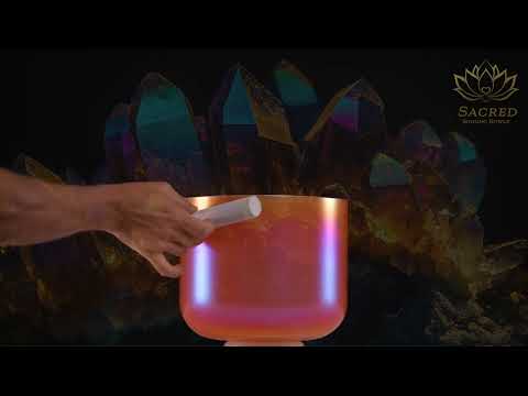 9" C-9 Sunset Serenade Crystal Singing Bowl, Perfect Pitch