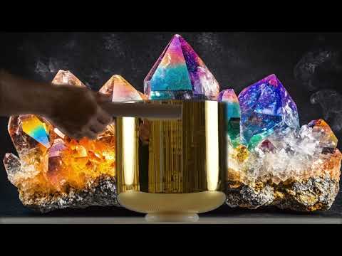 9" G-29 24k Gold & Crystal Singing Bowl