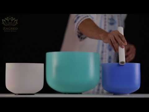 Frosted Singing Bowls for Sound Healing