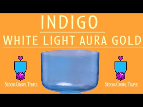 12" G#-5 Indigo & White Light Gold, Crystal Tones™