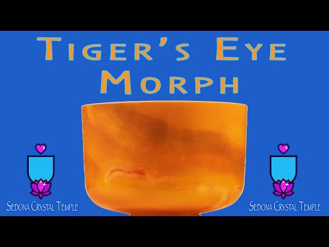 12" C#+40 Tiger Eye Morph, Crystal Tones™