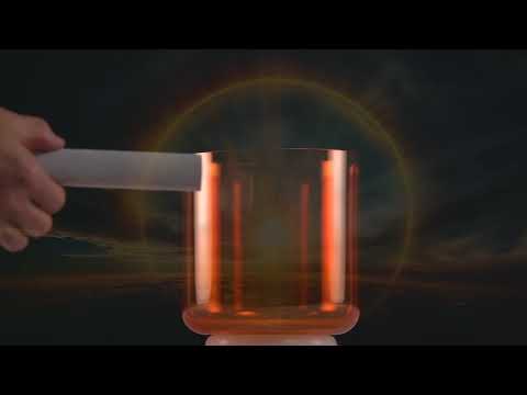 6" E-44 Setting Sun Crystal Singing Bowl