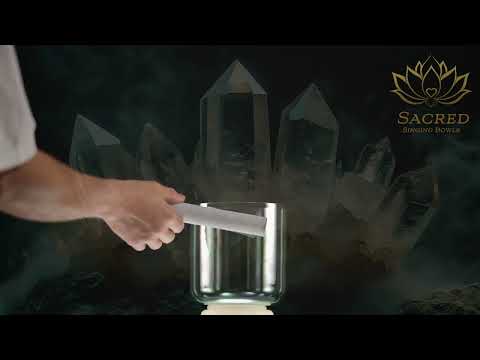 6" G#+21 Sacred Sage Crystal Singing Bowl