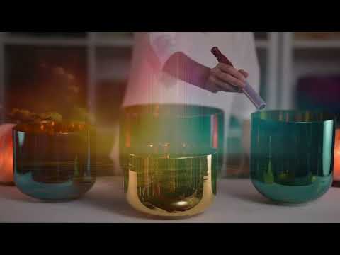 Golden Light of Love Singing Bowl Set from Sacred Singing Bowls
