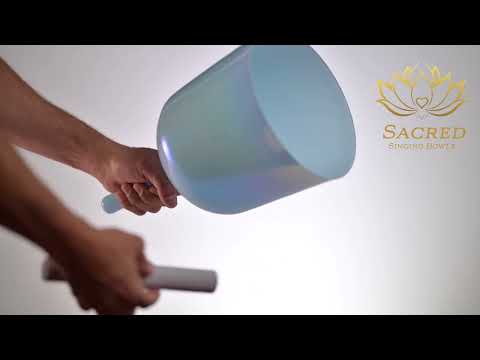 8" D-1 Radiant Peace Crystal Singing Bowl, Perfect Pitch