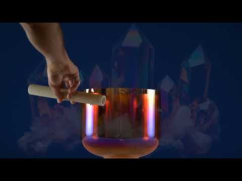 9" A#-18 Topaz Transformation Singing Bowl