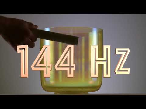 9.25" D-25 Radiant Sun Crystal Singing Bowl