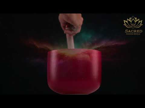 7.75" C+1 Dreamy Peony Frosted Crystal Singing Bowl, Silver inside