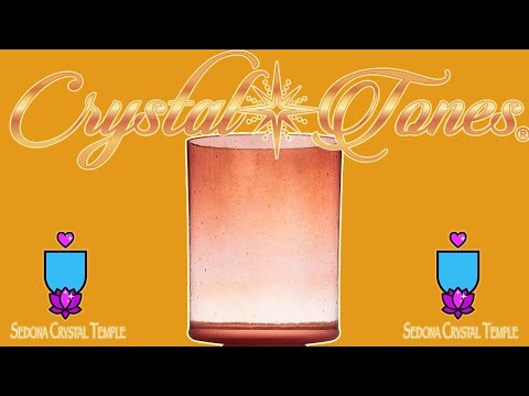 8" A#+20 Rose Quartz & Palladium, Crystal Tones™