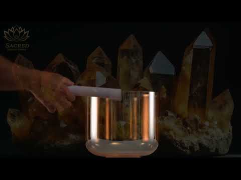 9" B-42 Summer Sun Crystal Singing Bowl