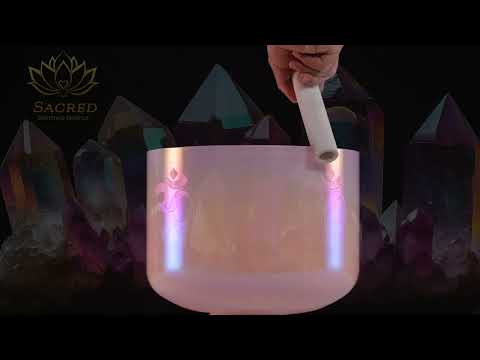 11" A-39 Goddess Glow Crystal Singing Bowl