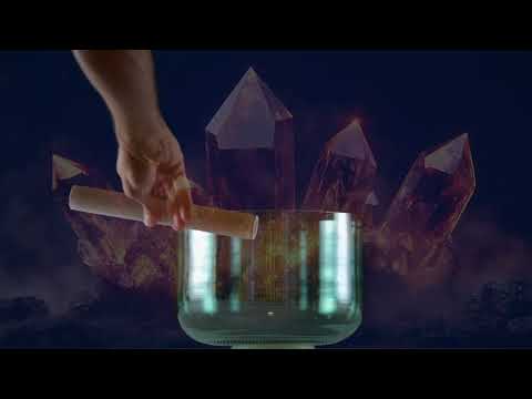 9.5" C#+34 Sacred Sage Crystal Singing Bowl