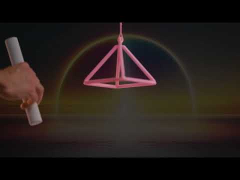 4.75" F#-45 Light Pink Crystal Pyramid