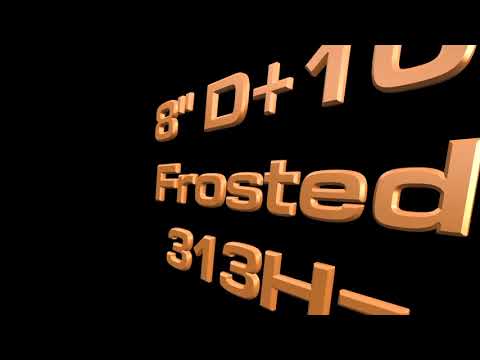 8" D#+10 Frosted Singing Bowl