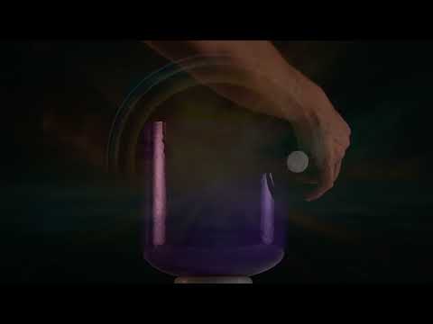 8" C-1 Iris Illumination Crystal Singing Bowl