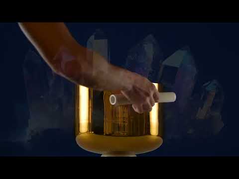 11" G#-16 Harmonic Sun Crystal Singing Bowl, 24k Gold inside