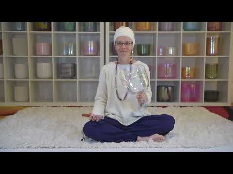 7.5" A#+42 Prismatic Rainbow Singing Bowl, Handheld from Bowls of Sound