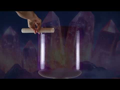 12" C+32 Iris Illumination Crystal Bowl, Tall