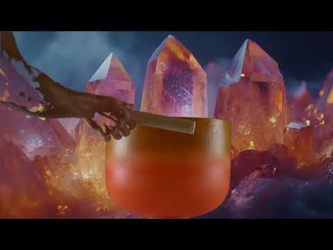 12" A-27 Healing Golden Flame Singing Bowl