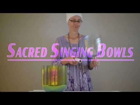 Enchantment: Crystal Singing Bowl Pair