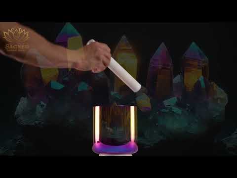 6" E+8 Celestial Rainbow Singing Bowl, Perfect Pitch