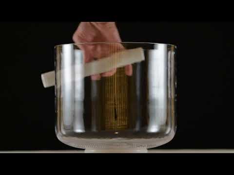 9.75" D#+34 Clear Quartz Crystal Singing Bowl from Bowls of Sound