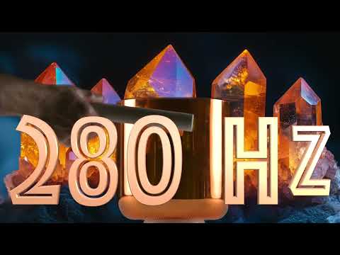 8" C#+21 Solar Soul Crystal Singing Bowl, Gold inside