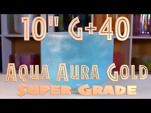 Aqua Aura Gold Super Grade Singing Bowl from Bowls of Sound