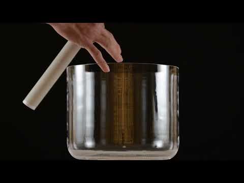 9.25" G-31 Clear Quartz Crystal Singing Bowl from Sacred Singing Bowls