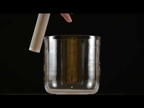 6" D#-26 Clear Quartz Crystal Singing Bowl