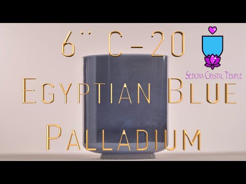 6" C-20 Egyptian Blue & Palladium, Crystal Tones™