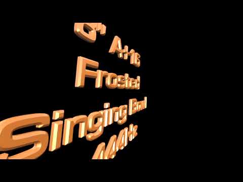 8" A+16 Frosted Crystal Singing Bowl