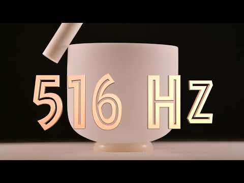 Frosted Crystal Singing Bowls from Sacred Singing Bowls