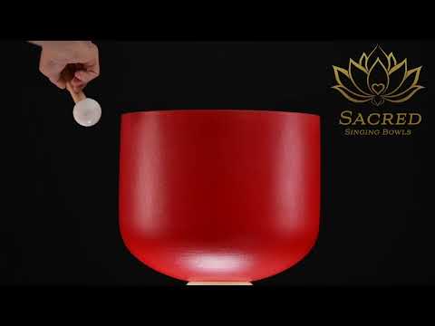 13" G#-22 Sedona Sunrise Frosted Crystal Singing Bowl