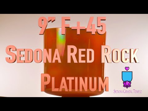 9" F+45 Sedona Red Rock & Platinum, Crystal Tones™