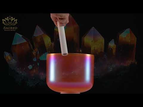 10" G#-5 Sunset Serenade Crystal Singing Bowl, Perfect Pitch