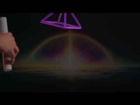 4.75" F#-32 Light Purple Crystal Pyramid