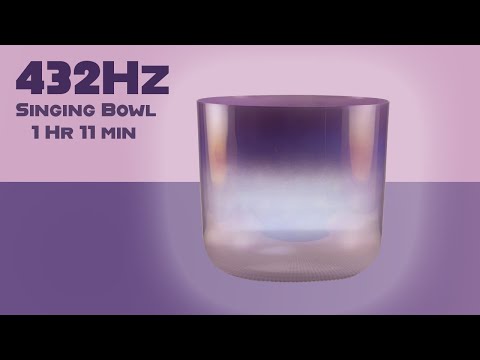 8" C#-33 Lilac Blossom Crystal Singing Bowl, Light weight