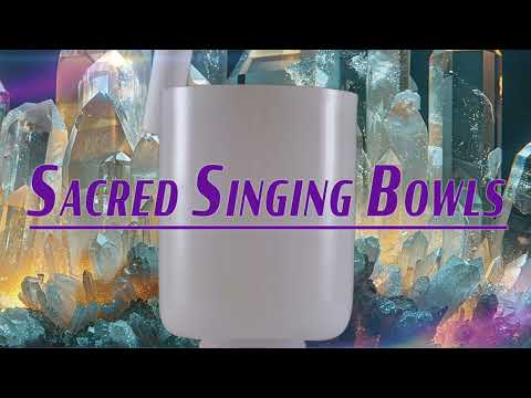 6.5" C#+38 White Light Quartz Bowl from Sacred Singing Bowls.