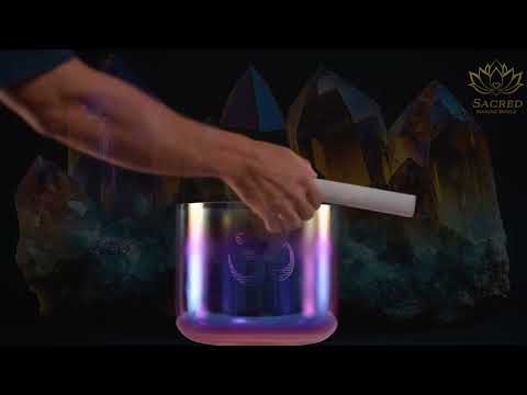 9" A#+24 Heaven & Earth Crystal Singing Bowl from Sacred Singing Bowls