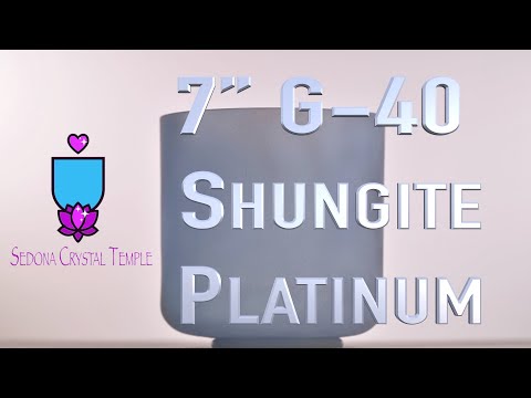 7" G-40 Shungite with Platinum inside, Crystal Tones™