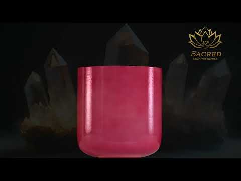 8" B+35 Dreamy Peony Singing Bowl from Sacred Singing Bowls